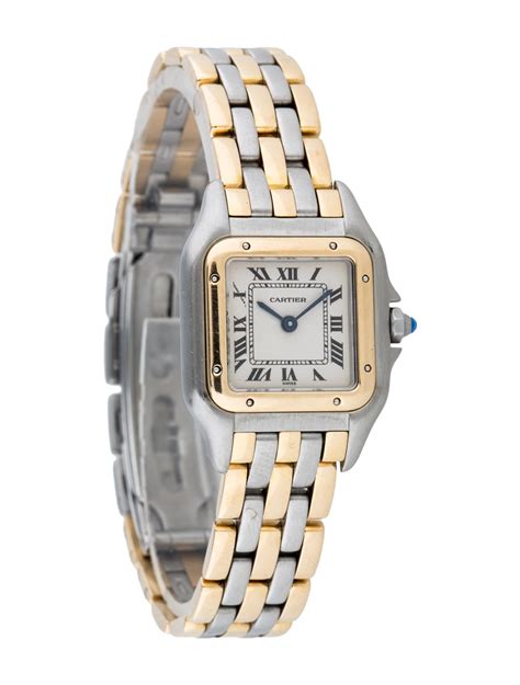 cartier gold watches for women|cartier panthere watch price new.